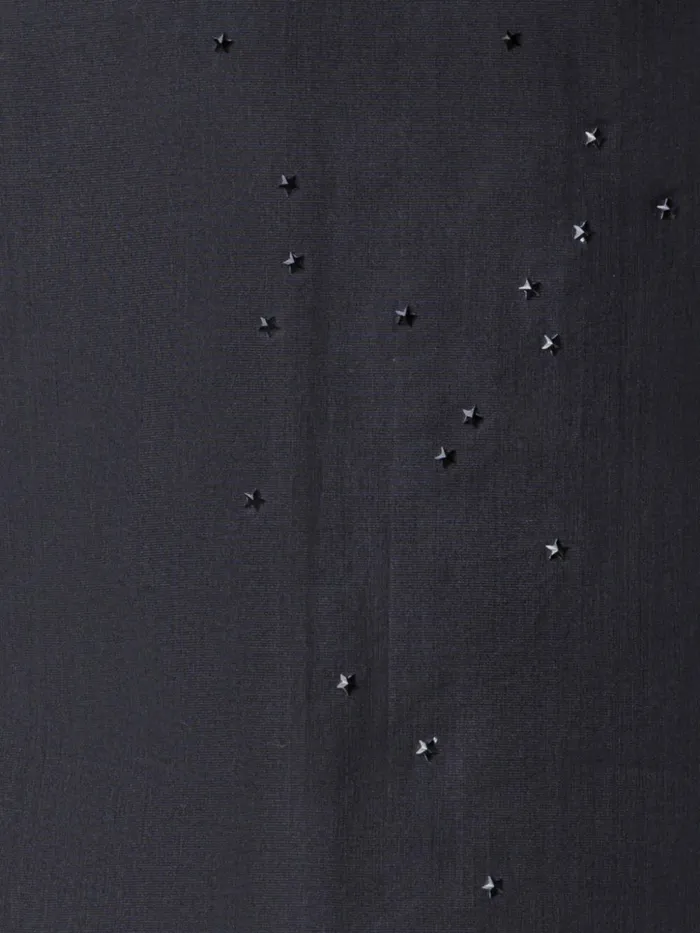 Sheer Silk Blouse With Swarovski Stars Black Women Akris Blouses