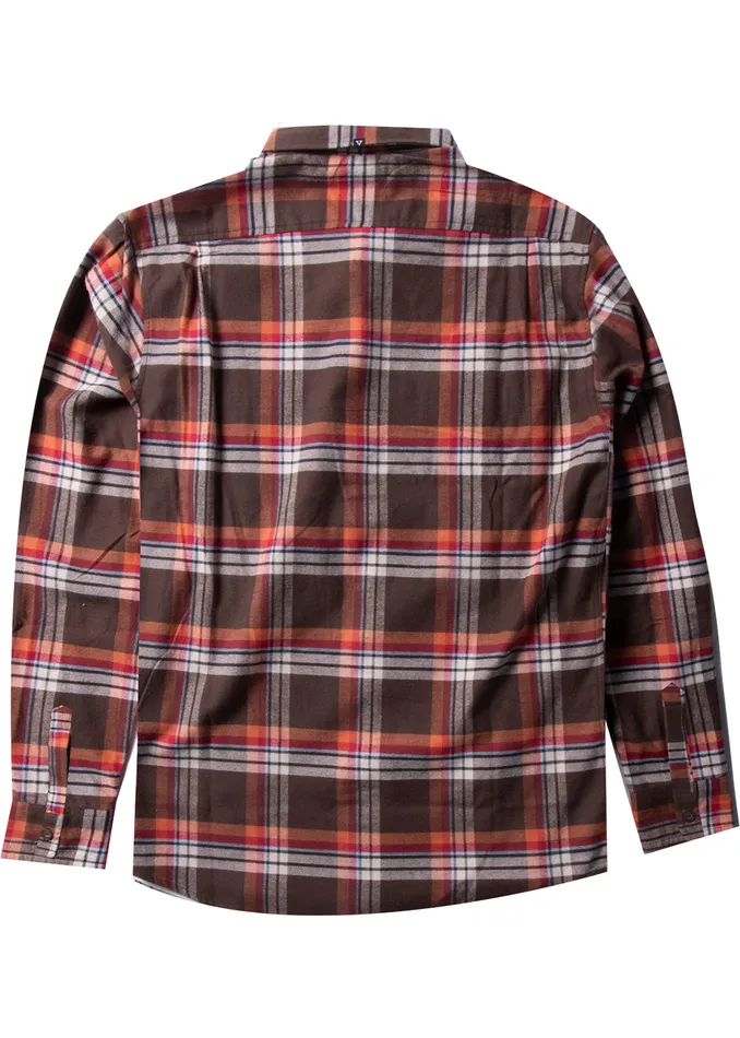Shirts and Flannels Central Coast Ls Flannel Java 8211 Vissla Men Shirts and Flannels Central Coast Ls Flannel Java 8211 Vissla Men