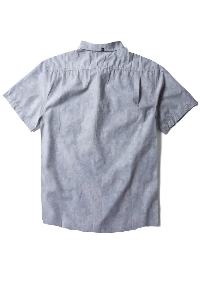 Shirts and Flannels Men Panorama Eco Ss Shirt Stone Blue Vissla