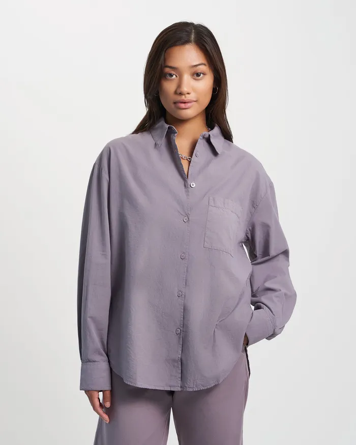 Shirts Colorfulstandard Women Organic Oversized Shirt 8211 Sahara Camel