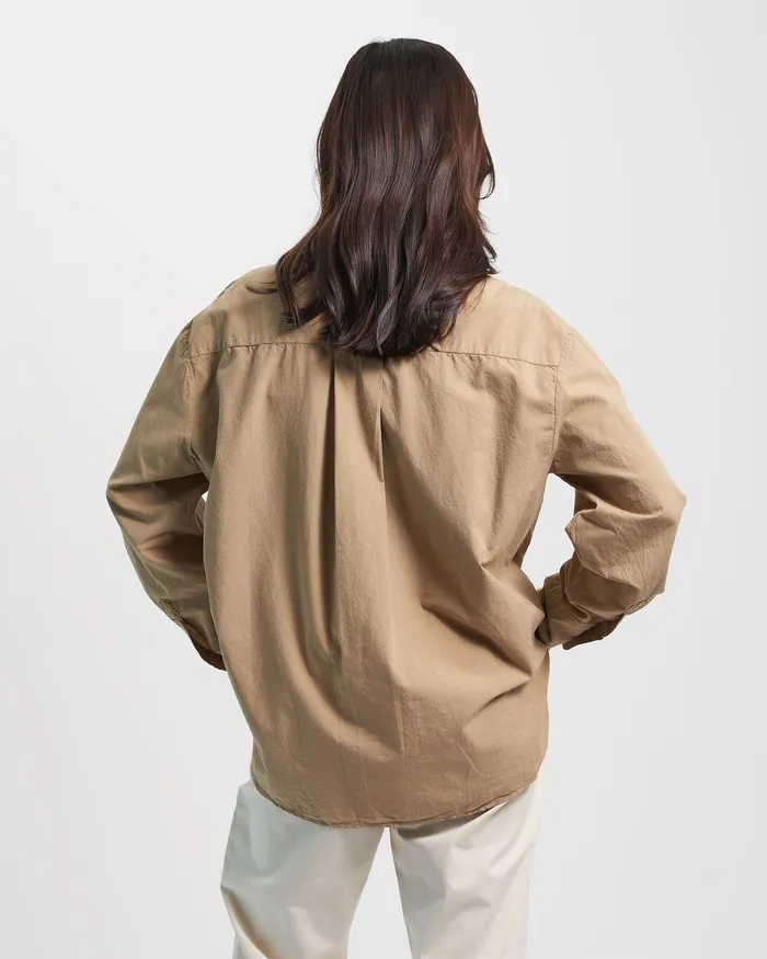Shirts Colorfulstandard Women Organic Oversized Shirt 8211 Seaside Blue