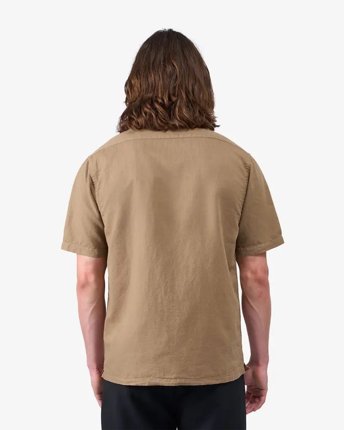 Shirts Linen Short Sleeved Shirt 8211 Sahara Camel 8211 Colorfulstandard Men