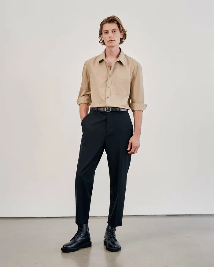 Shirts Men Nili Lotan FINN SHIRT Ivory