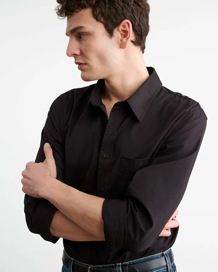 Shirts Men Nili Lotan FINN SHIRT Ivory