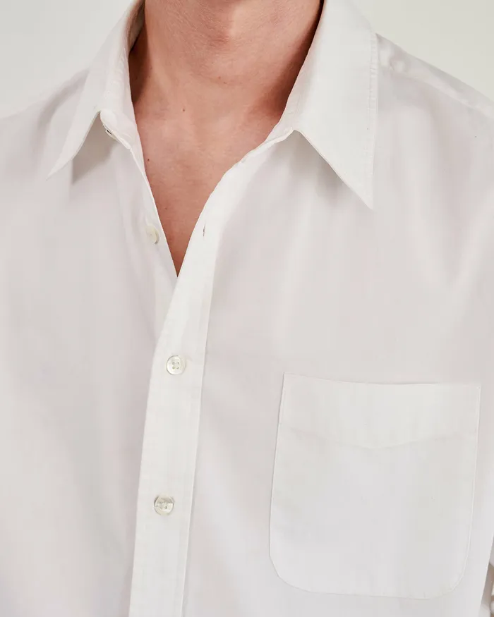 Shirts Men Nili Lotan FINN SHIRT Ivory