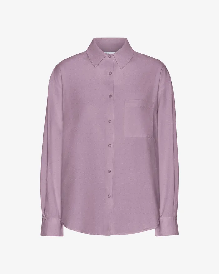 Shirts Organic Oversized Shirt 8211 Pearly Purple 8211 Colorfulstandard Women