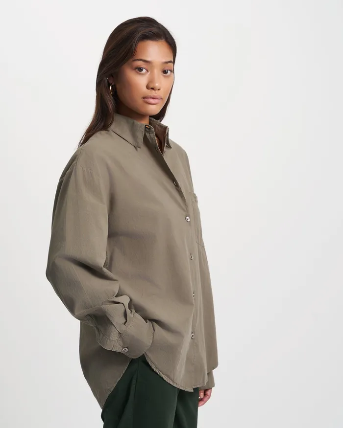 Shirts Organic Oversized Shirt 8211 Pearly Purple 8211 Colorfulstandard Women