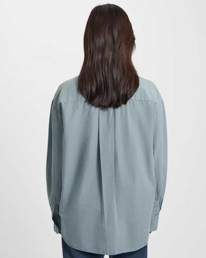 Shirts Women Colorfulstandard Organic Oversized Shirt 8211 Lava Grey