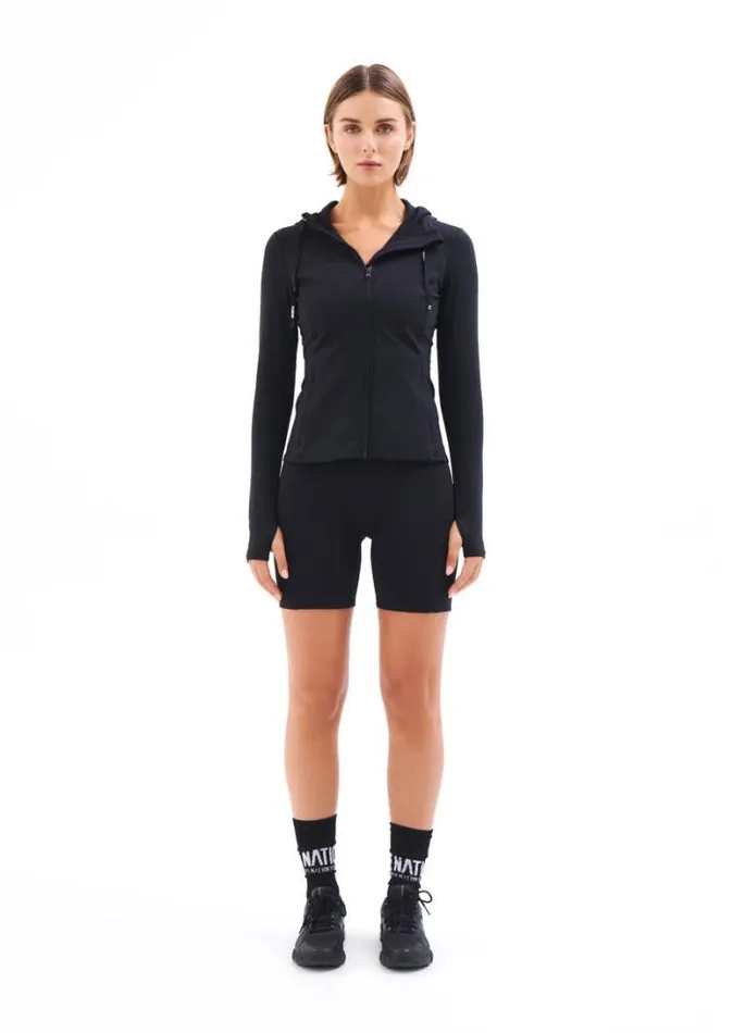 Shop AGILITY TEST JACKET IN BLACK PE Nation Jackets