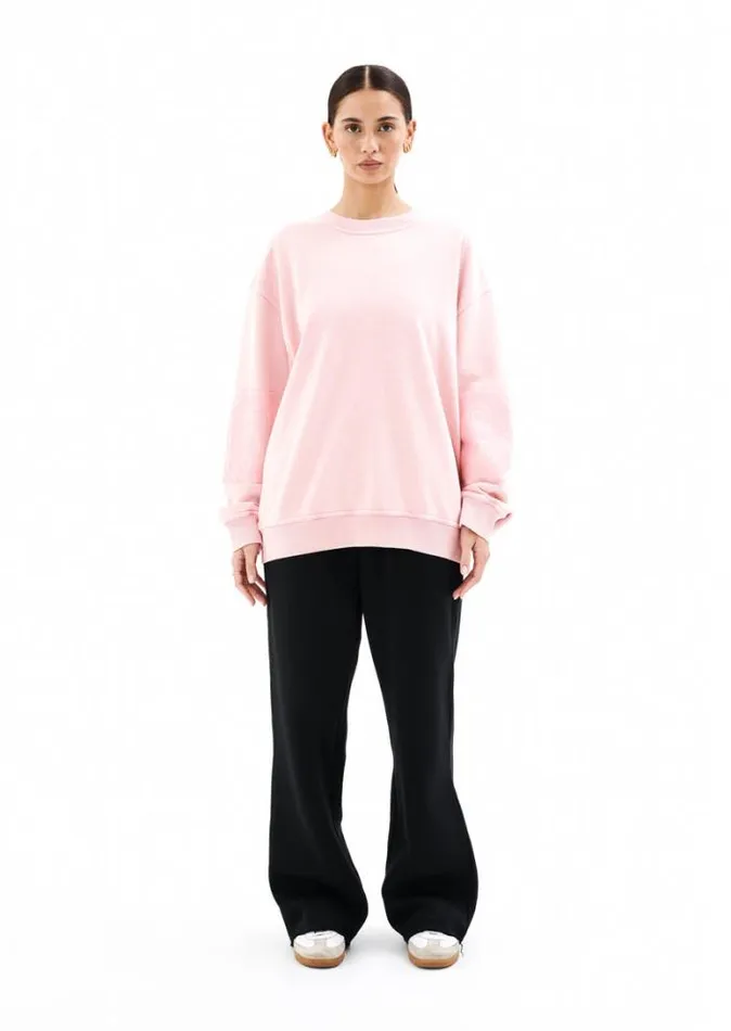 Shop BACKFIELD SWEATER IN FLAMINGO PINK PE Nation Sweats