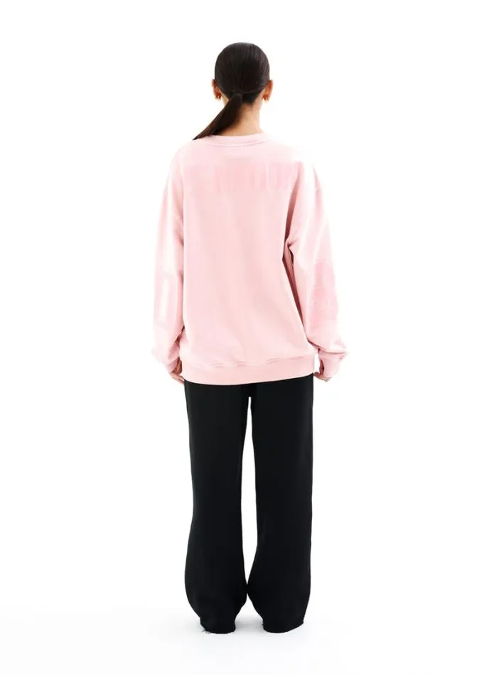 Shop BACKFIELD SWEATER IN FLAMINGO PINK PE Nation Sweats