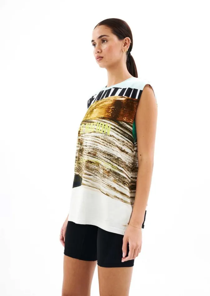 Shop BERMUDA TANK IN SCENE PRINT PE Nation Tees and Tanks