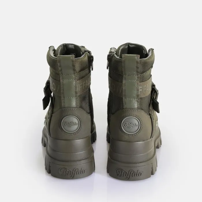 Shop Boots and AnkleBoots BUFFALO Aspha Com1 Laceup MID Khaki