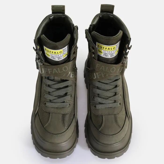 Shop Boots and AnkleBoots BUFFALO Aspha Com1 Laceup MID Khaki