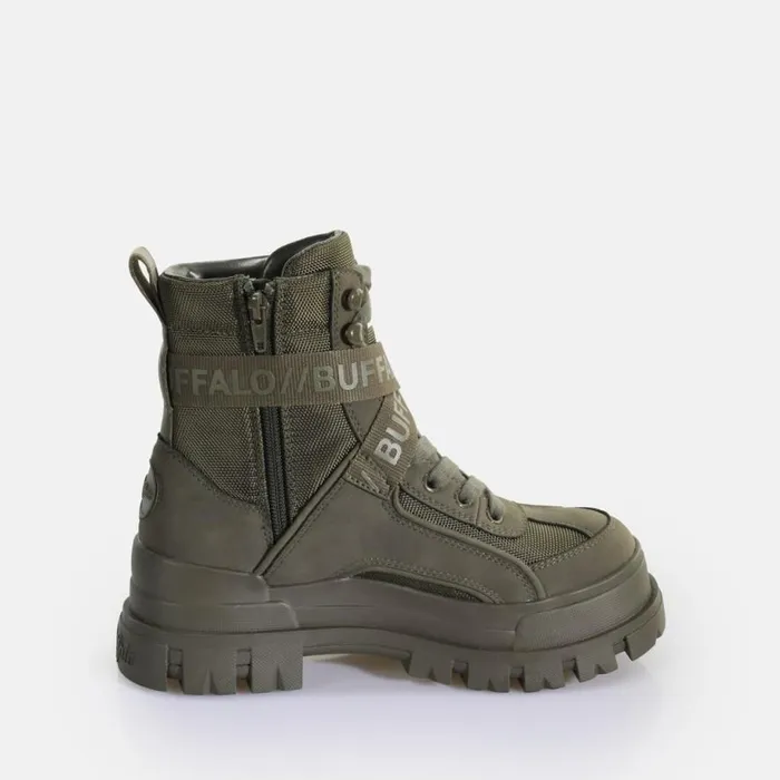 Shop Boots and AnkleBoots BUFFALO Aspha Com1 Laceup MID Khaki