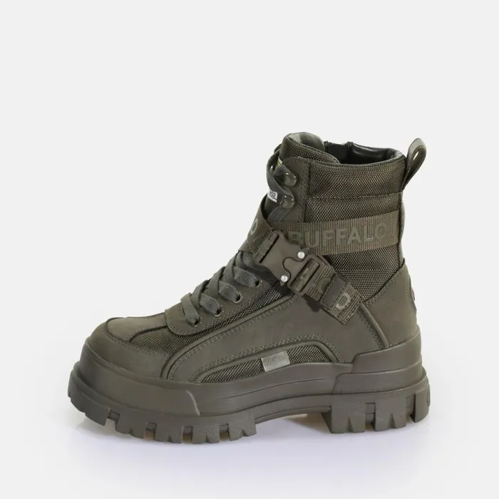 Shop Boots and AnkleBoots BUFFALO Aspha Com1 Laceup Mid Men Khaki