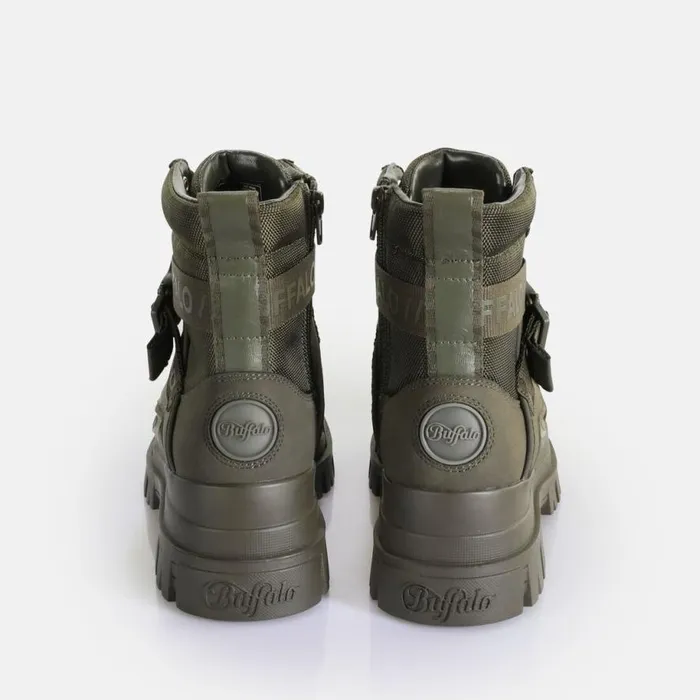 Shop Boots and AnkleBoots BUFFALO Aspha Com1 Laceup Mid Men Khaki
