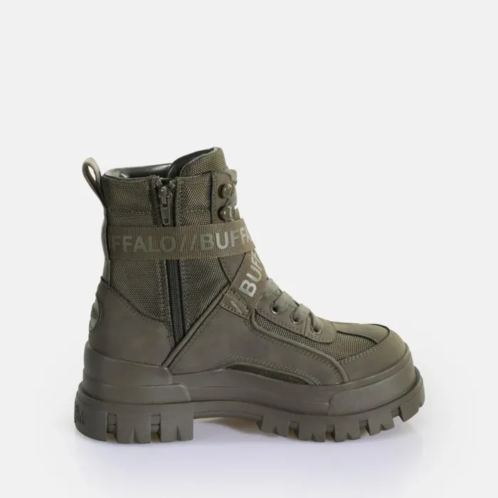 Shop Boots and AnkleBoots BUFFALO Aspha Com1 Laceup Mid Men Khaki