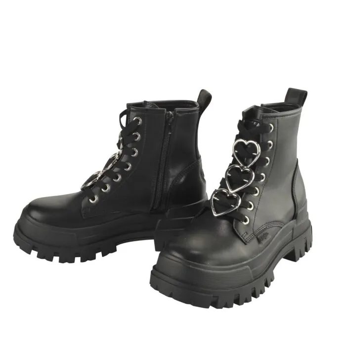 Shop Boots and AnkleBoots BUFFALO Aspha RLD Heart Schwarzsilber