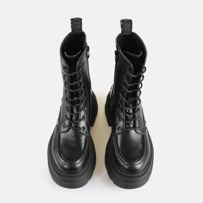 Shop Boots and AnkleBoots BUFFALO BFL MARS LACE UP 8211 VEGAN NAPPA 8211 BLACK Black Shop Boots and AnkleBoots BUFFALO BFL MARS LACE UP 8211 VEGAN NAPPA 8211 BLACK Black