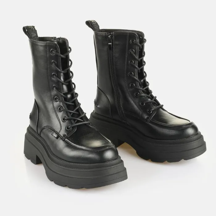 Shop Boots and AnkleBoots BUFFALO BFL MARS LACE UP 8211 VEGAN NAPPA 8211 BLACK Black Shop Boots and AnkleBoots BUFFALO BFL MARS LACE UP 8211 VEGAN NAPPA 8211 BLACK Black