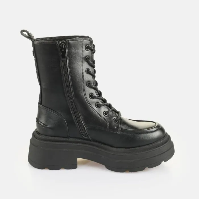 Shop Boots and AnkleBoots BUFFALO BFL MARS LACE UP 8211 VEGAN NAPPA 8211 BLACK Black Shop Boots and AnkleBoots BUFFALO BFL MARS LACE UP 8211 VEGAN NAPPA 8211 BLACK Black