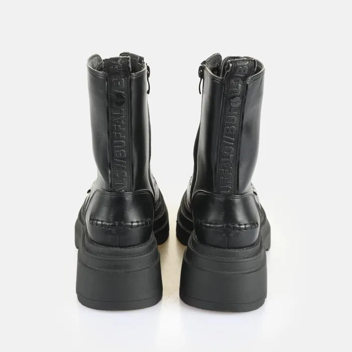 Shop Boots and AnkleBoots BUFFALO BFL MARS LACE UP 8211 VEGAN NAPPA 8211 BLACK Black Shop Boots and AnkleBoots BUFFALO BFL MARS LACE UP 8211 VEGAN NAPPA 8211 BLACK Black