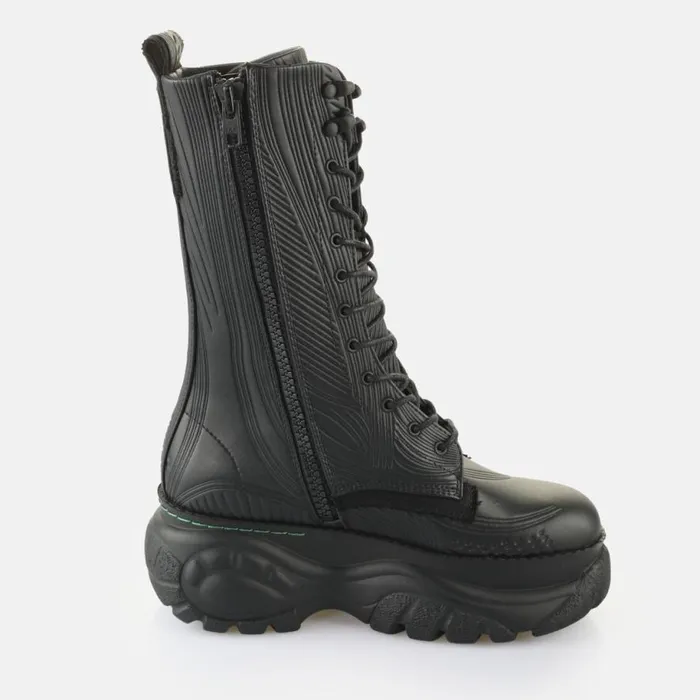 Shop Boots and AnkleBoots BUFFALO FIBRE08M990 8211 VEGAN CORN BASED NAPPA 8211 BLACK Blackwhite