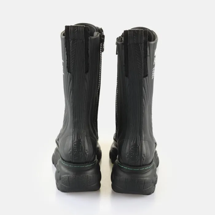 Shop Boots and AnkleBoots BUFFALO FIBRE08M990 8211 VEGAN CORN BASED NAPPA 8211 BLACK Blackwhite