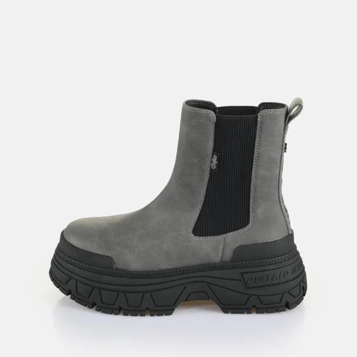 Shop Boots and AnkleBoots BUFFALO Fusion Chelsea Greyblack