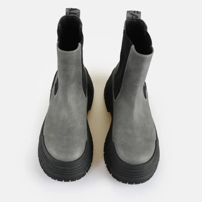 Shop Boots and AnkleBoots BUFFALO Fusion Chelsea Greyblack