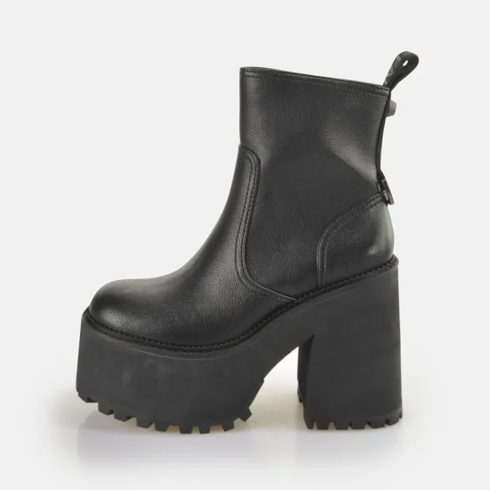 Shop Boots and AnkleBoots BUFFALO Killah Zip Boot Mid Black