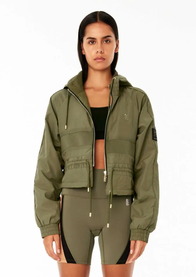 Shop CROPPED MAN DOWN JACKET IN KHAKI PE Nation Jackets