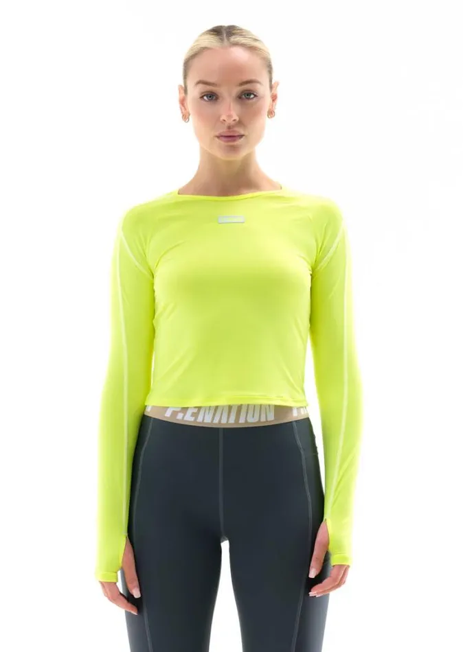 Shop DEL MAR LS TOP IN SAFETY YELLOW PE Nation Tees and Tanks