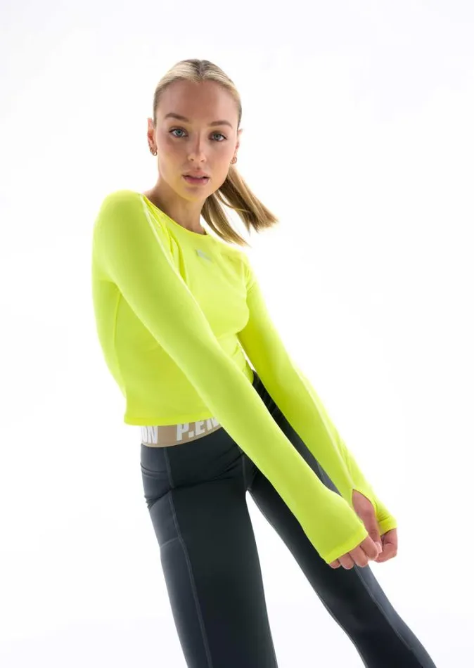Shop DEL MAR LS TOP IN SAFETY YELLOW PE Nation Tees and Tanks