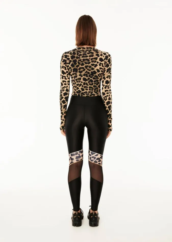 Shop DOWNFORCE LS ACTIVE TOP IN ANIMAL PRINT PE Nation Long Sleeve Tops