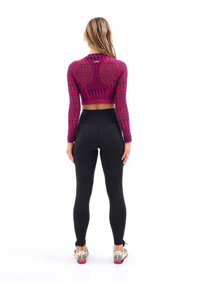 Shop EMPIRE LS TOP IN GEOMETRIC PRINT PE Nation Long Sleeve Tops
