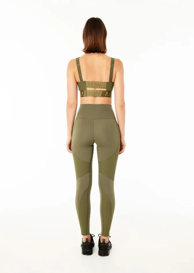 Shop FREE PLAY FULL LENGTH LEGGING IN KHAKI PE Nation Leggings