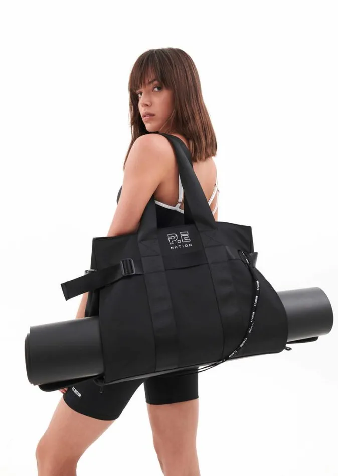 Shop FUNCTION YOGA BAG IN BLACK PE Nation Bags
