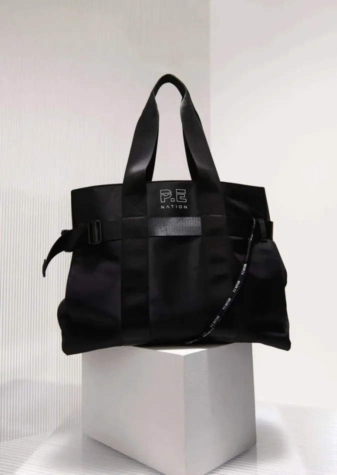Shop FUNCTION YOGA BAG IN BLACK PE Nation Bags
