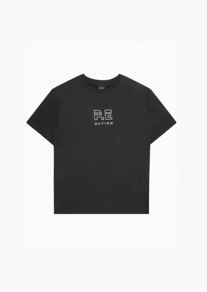 Shop HEADS UP SS TEE IN BLACK PE Nation Tees and Tanks