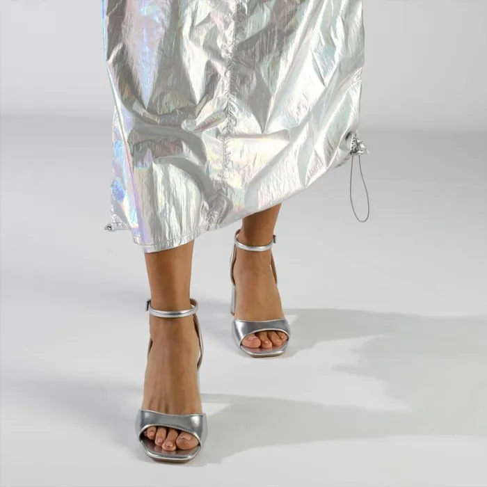 Shop Heels BUFFALO April Neat Silver