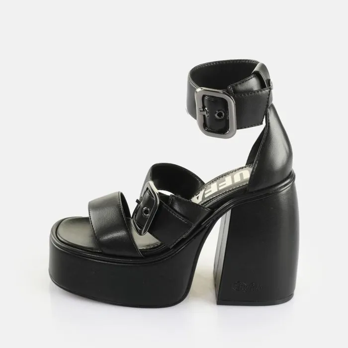 Shop Heels BUFFALO Heart Sandal Black