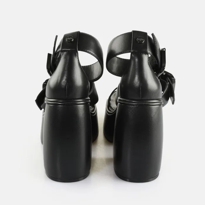 Shop Heels BUFFALO Heart Sandal Black