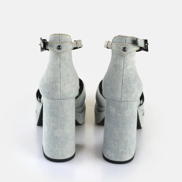 Shop Heels BUFFALO May Cross Denim
