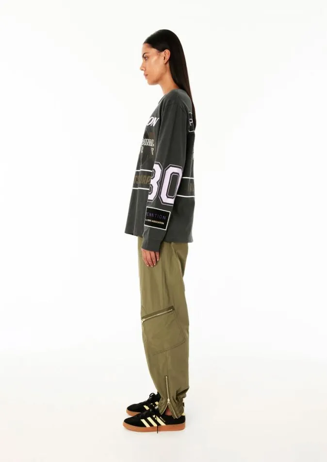 Shop PITLANE LS TEE IN DARK SHADOW PE Nation Long Sleeve Tops