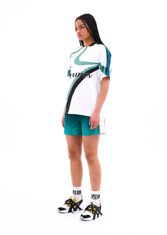 Shop QUALIFIER SHORT IN GREENLAKE PE Nation Shorts