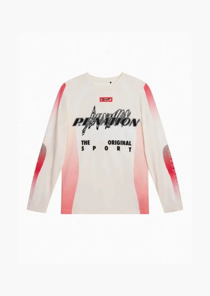 Shop RALLYCROSS AIR FORM LS TEE IN OPTIC WHITE PE Nation Long Sleeve Tops