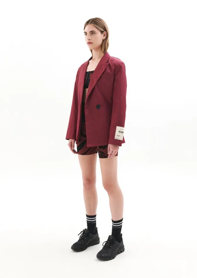 Shop RECONNECT BLAZER IN RUMBA RED PE Nation Jackets