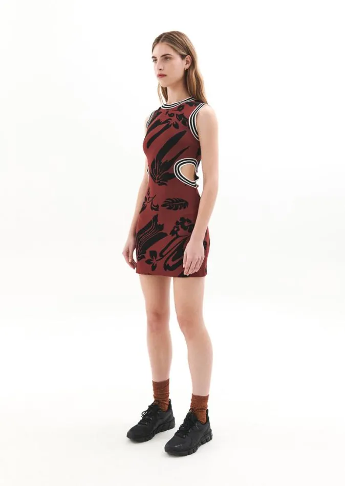 Shop RECONNECT KNIT DRESS IN PRINT PE Nation Dresses and Bodysuits